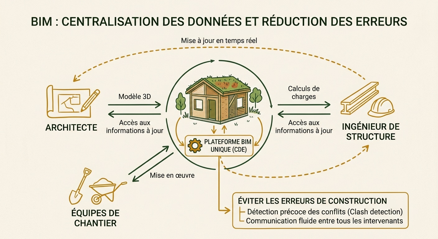 Centralisation des données de chantier grâce au système BIM utilisé par MCM.